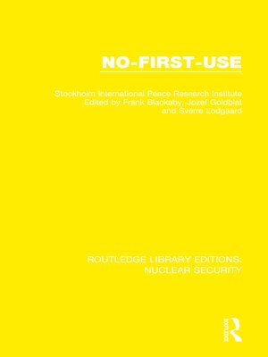 cover image of No-First-Use